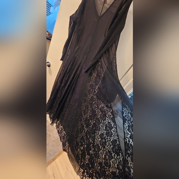 We are HAH (Hot As Hell) Mama C Lace Sheer Maxi Dress - Large - Picture 3 of 11